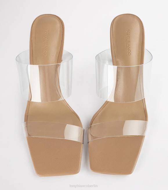 Blockabsätze| de Tony Bianco Frauen Chicago-Heels klares Vinylit/Hautnappa 4624219